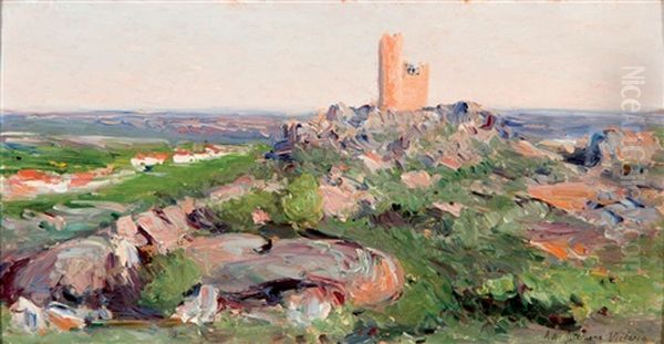 Atalaya De Torrelodones Oil Painting by Aureliano De Beruete