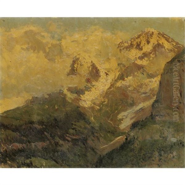 Morning Mist Oil Painting by Aureliano De Beruete