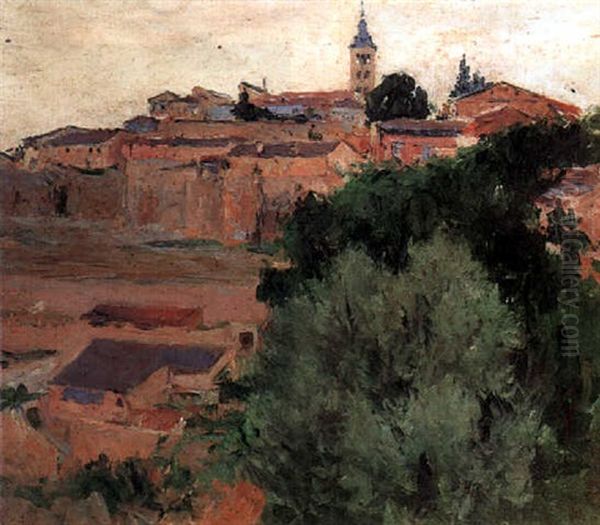 View Of Toledo Oil Painting by Aureliano De Beruete