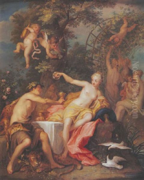 Bacchus Et Ariane Oil Painting by Balthasar Beschey