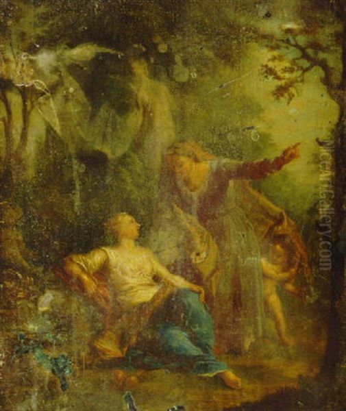 Vertumnus And Pomona Oil Painting by Balthasar Beschey