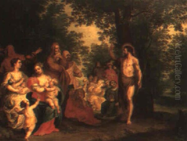 St. John The Baptist Preaching To The Multitude by Balthasar Beschey