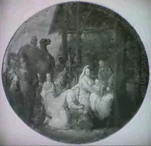 The Adoration Of The Magi; And                              The Adoration Of The Shepherds by Balthasar Beschey