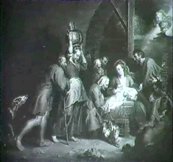 Adoration Des Bergers Oil Painting by Balthasar Beschey