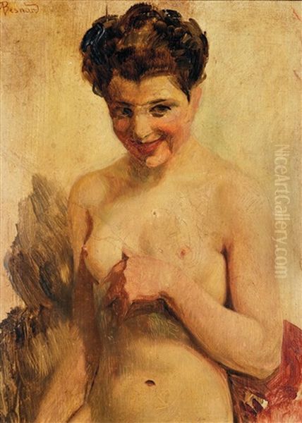 Buste De Femme Oil Painting by Albert Besnard