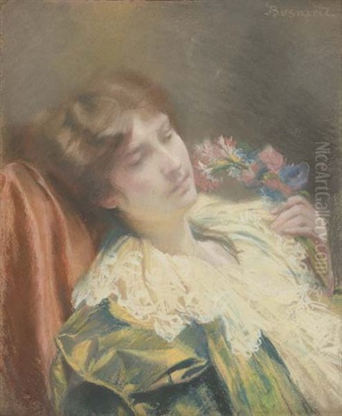 Le Repos Oil Painting by Albert Besnard