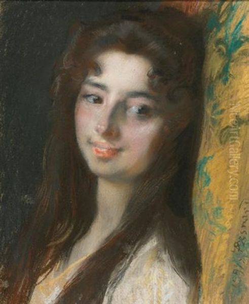 Portrait Of A Lady by Albert Besnard