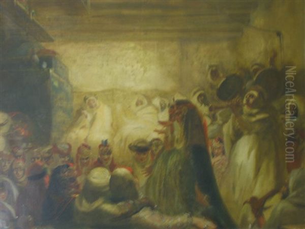 Les Ouled Nails Oil Painting by Albert Besnard