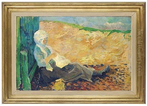 A Shady Spot Under A Tree Oil Painting by Albert Besnard