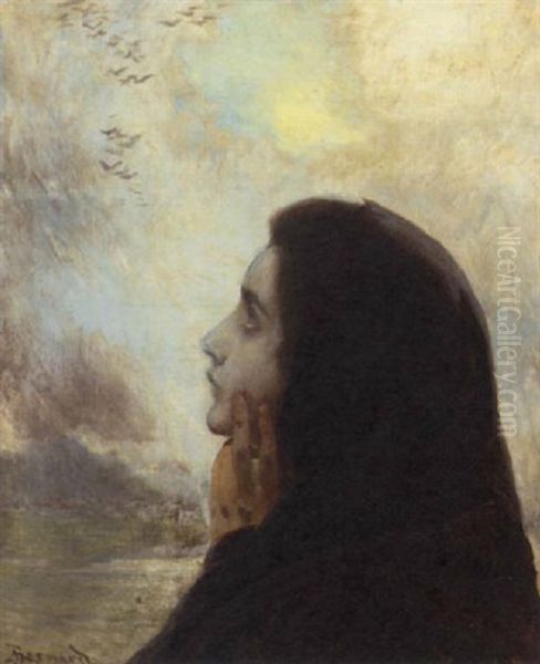 Contemplation Oil Painting by Albert Besnard