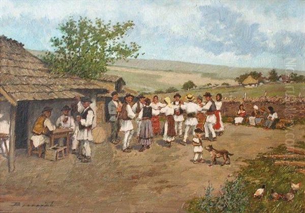 Fete A La Campagne Oil Painting by Ludovic Bessarab