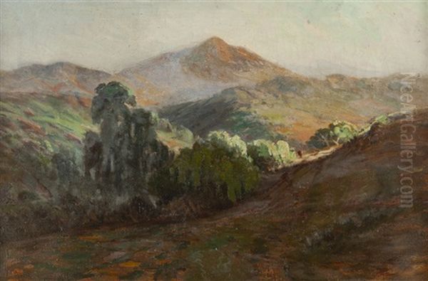 California Rolling Hills Landscape Oil Painting by Arthur William Best