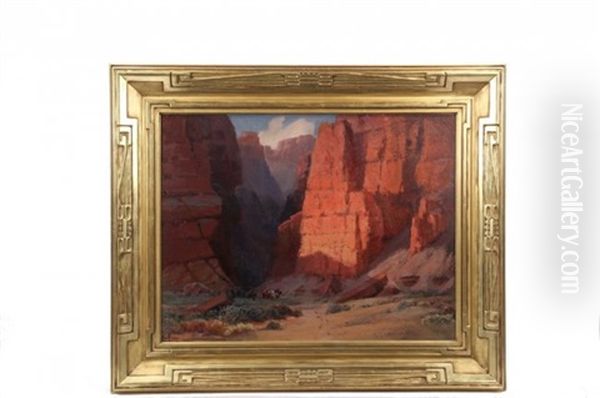 Painted Desert & Canyon De Chelly Oil Painting by Arthur William Best