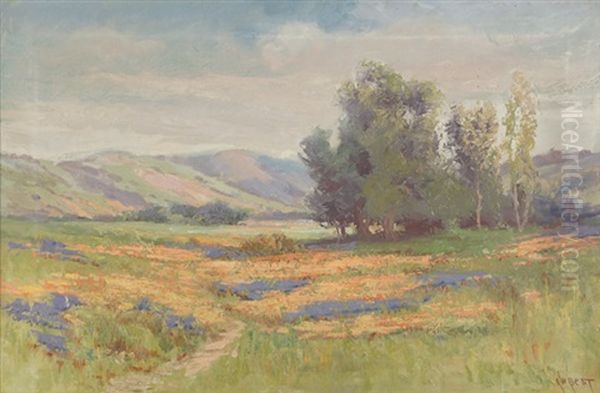 Spring In Sonoma County (california Wine Country) Oil Painting by Arthur William Best