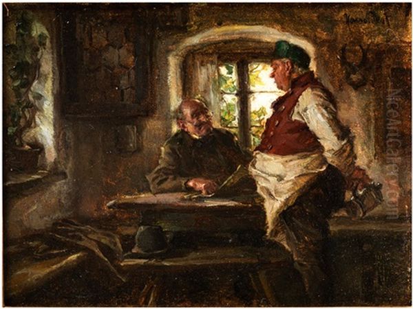 In Der Wirtsstube Oil Painting by Hans Best