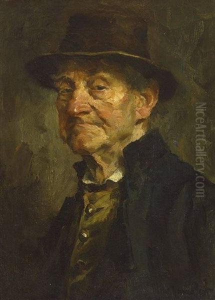 Portrait Eines Kritischen Herren In Tracht Oil Painting by Hans Best