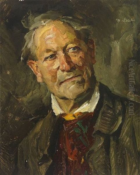 Herrenportrait Oil Painting by Hans Best