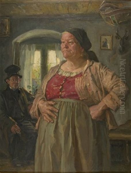 Auf Brautschau Oil Painting by Hans Best