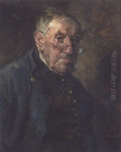 Der Dorfschultze Oil Painting by Hans Best