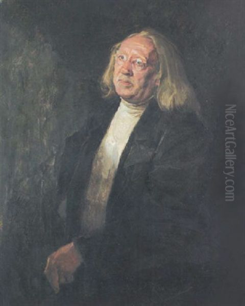 Bildnis Des Musikschriftstellers Alb. Pf. Oil Painting by Hans Best