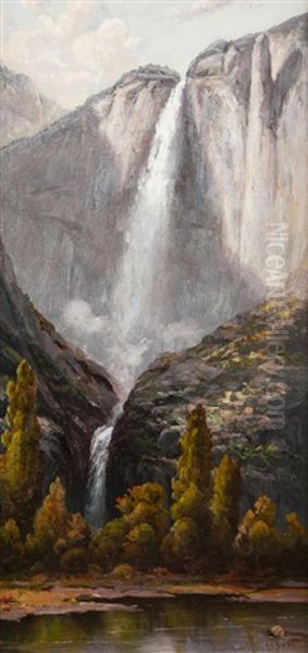 Yosemite Falls Oil Painting by Harry Cassie Best