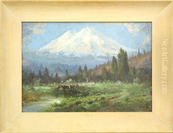 Mt. Shasta Oil Painting by Harry Cassie Best