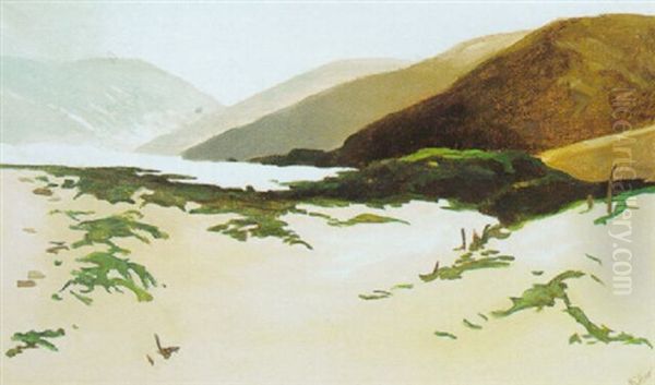 Stinson Beach, Willow Camp Oil Painting by Harry Cassie Best