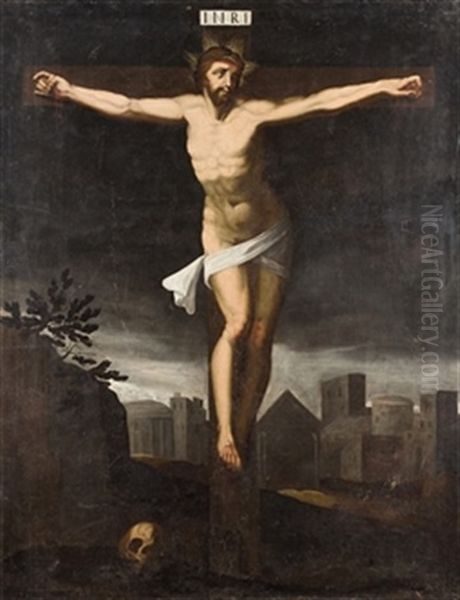 Cristo Crucificado Oil Painting by Miquel Bestard