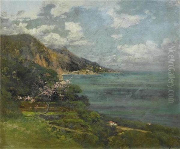 Kustenlandschaft Oil Painting by Gaston Bethune