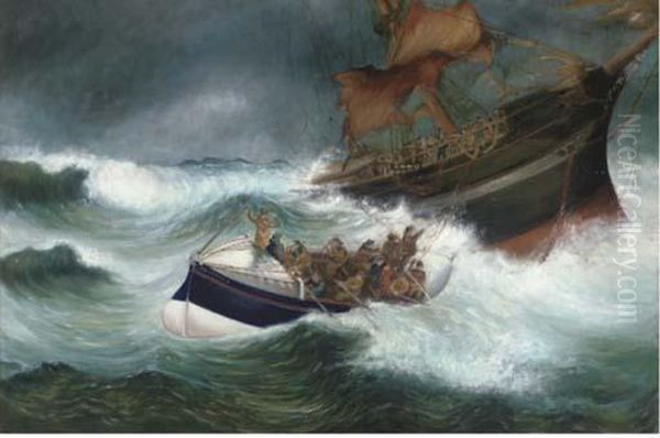 The Rescue Oil Painting by Robert Ingersoll Aitken