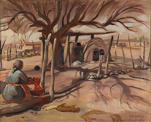 Untitled (cochiti, New Mexico) Oil Painting by Harold Harrington Betts