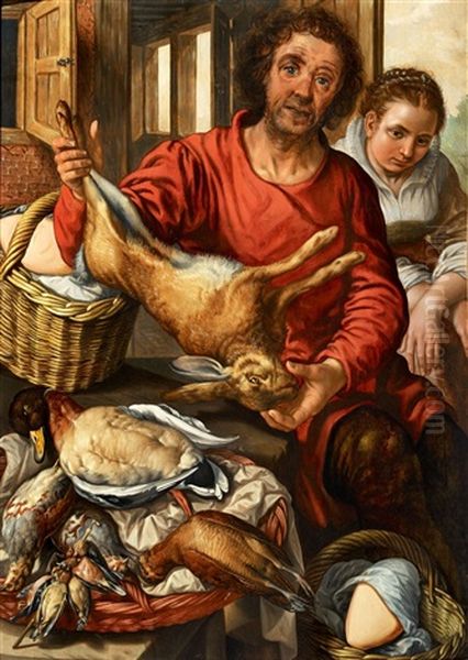 Marktszene Oil Painting by Joachim Beuckelaer