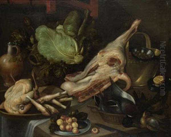 Bodegon De Cocina Oil Painting by Joachim Beuckelaer