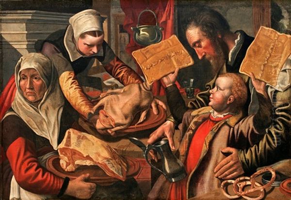 St. Nicolausfesten Oil Painting by Joachim Beuckelaer