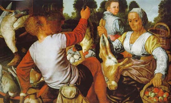 Marktszene Oil Painting by Joachim Beuckelaer