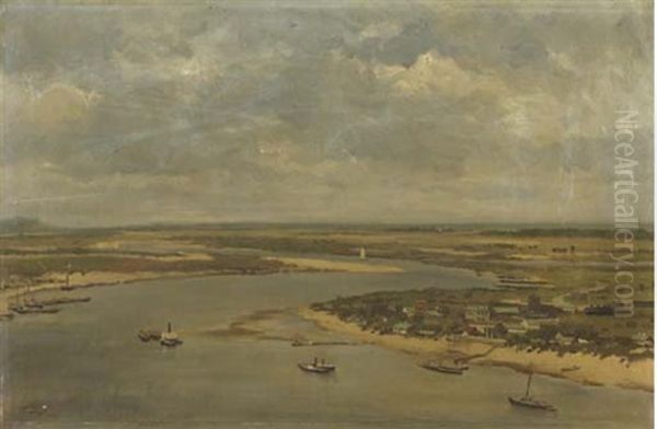 Vue Du Dnieper, Kieff Oil Painting by Frans De Beul