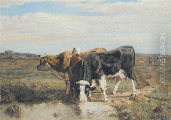 Kuhmagd Oil Painting by Frans De Beul