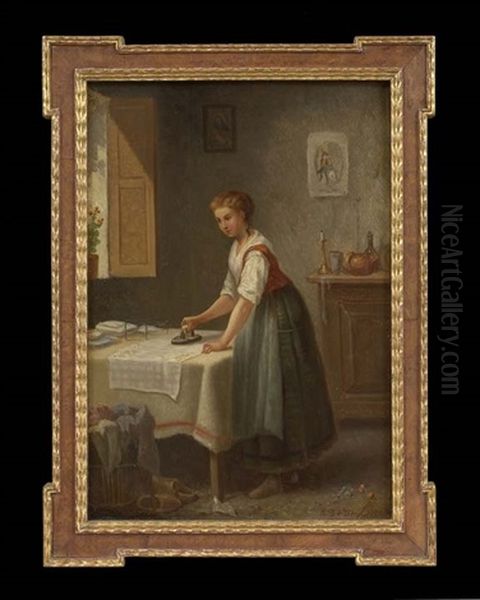 The Laundress Oil Painting by Henri De Beul