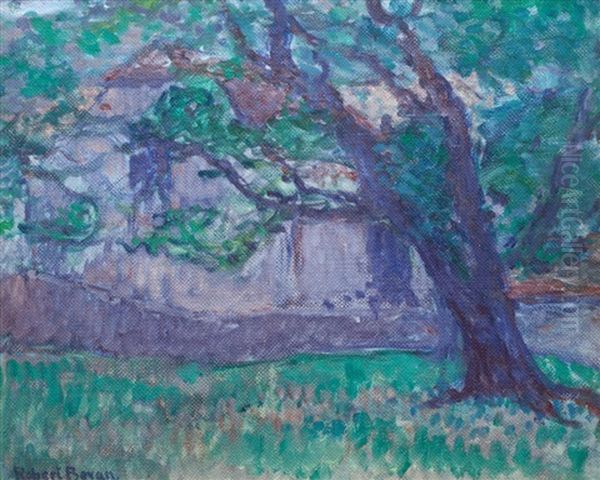 Leaning Tree Oil Painting by Robert Polhill Bevan