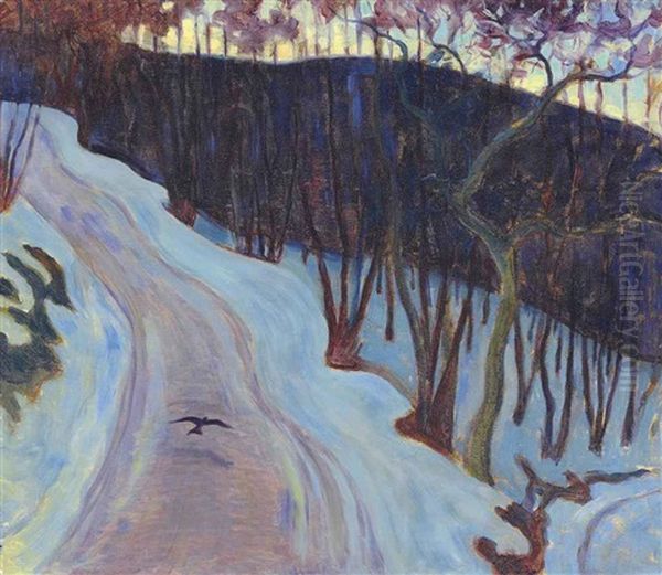 Winter Landscape, Poland Oil Painting by Robert Polhill Bevan