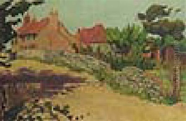 Goulds Farm, Luppitt Oil Painting by Robert Polhill Bevan