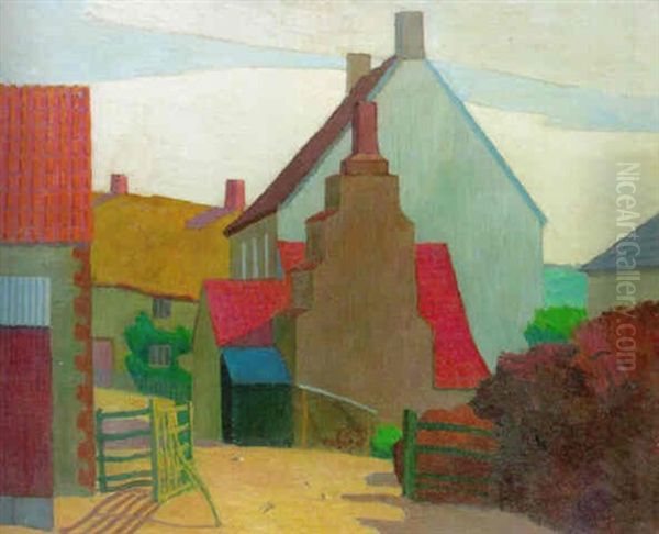 The Pub, Luppitt, Devon Oil Painting by Robert Polhill Bevan