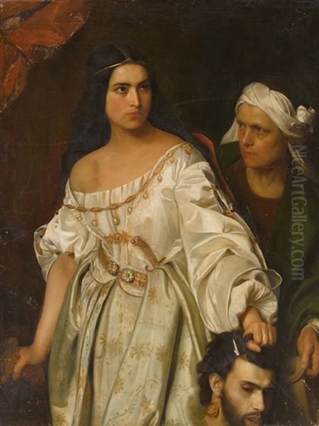 Judith Mit Dem Haupt Des Holofernes Oil Painting by Charles (Christian) van Beveren