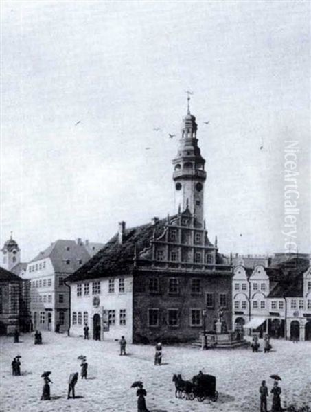 Ansicht Von Weissenburg In Bayern, Ehemals Bohmen Oil Painting by Adolf Beyer