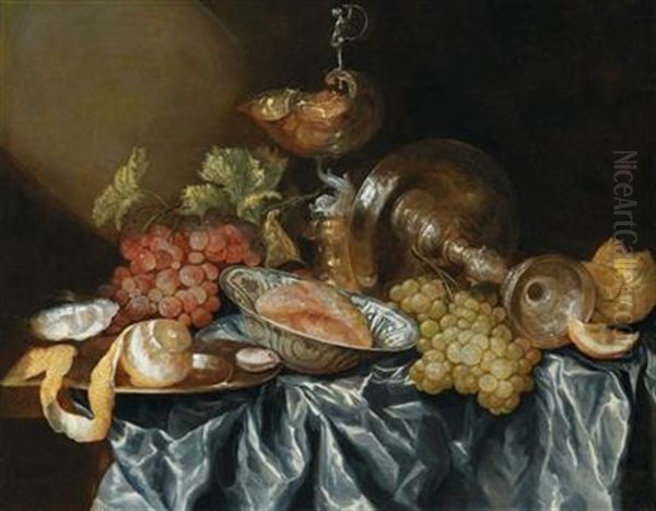 A Still Life Of Fruit Oil Painting by Abraham van Beyeren