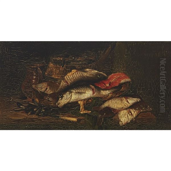 Fisch-stilleban Oil Painting by Abraham van Beyeren