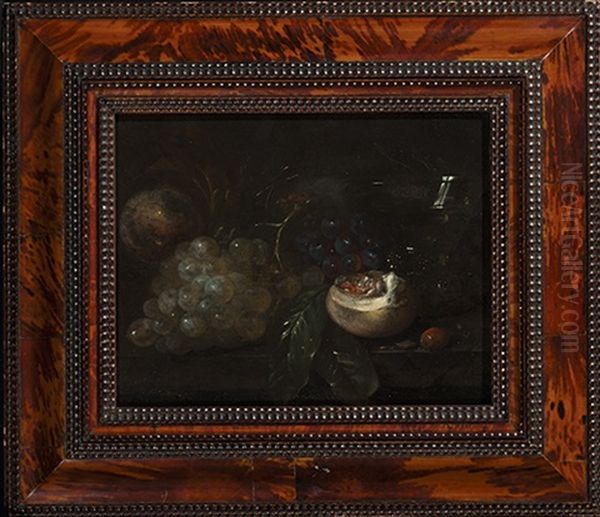 Nature Morte Aux Raisins Et Noisettes Oil Painting by Abraham van Beyeren