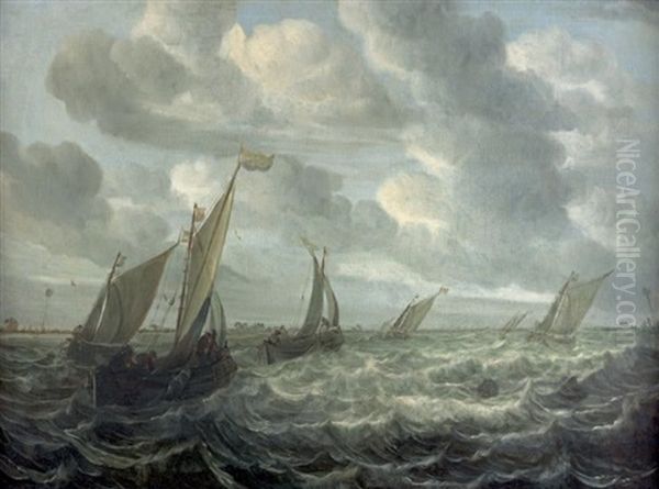 Marine Oil Painting by Abraham van Beyeren