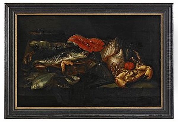 Stilleben Med Fiskar Oil Painting by Abraham van Beyeren