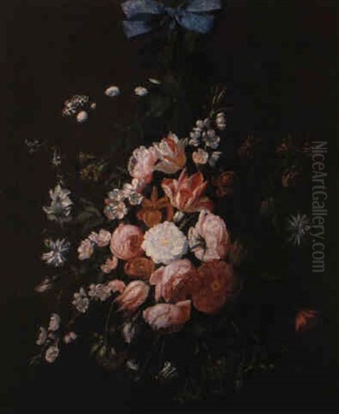 Blumengehange Oil Painting by Abraham van Beyeren